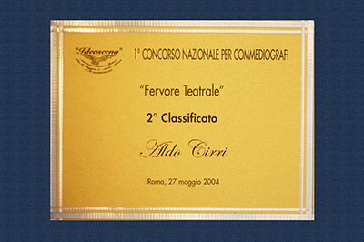 1 edizione del premio Fervore Teatrale organizzato da Idea Scena