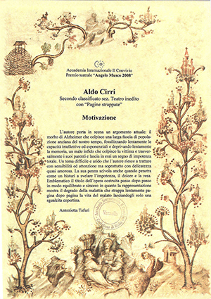 2008 CONVIVIO PAGINE STRAPPATE MOTIVAZIONE
